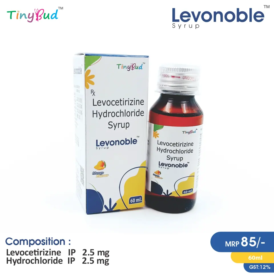 Levocetirizine (2.5mg/5ml) Suspension at Best Price in PCD Pharma Franchise for Antihistamine and Allergy Relief.